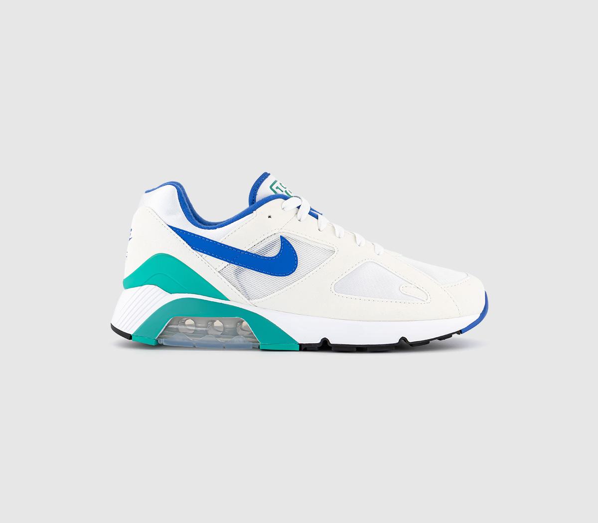 NikeAir 180 TrainersWhite Medium Blue Clear Jade Ii Black