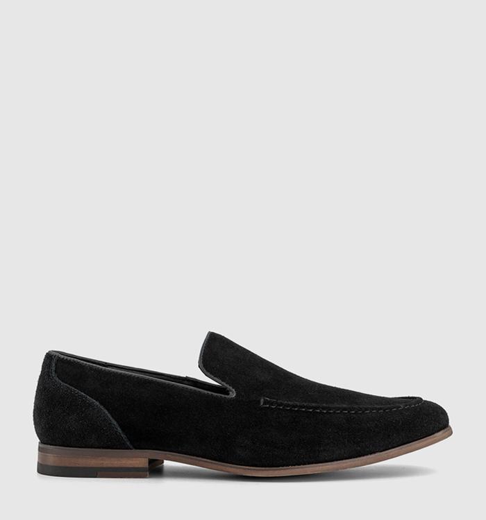 OFFICE Channing Suede Loafers Black