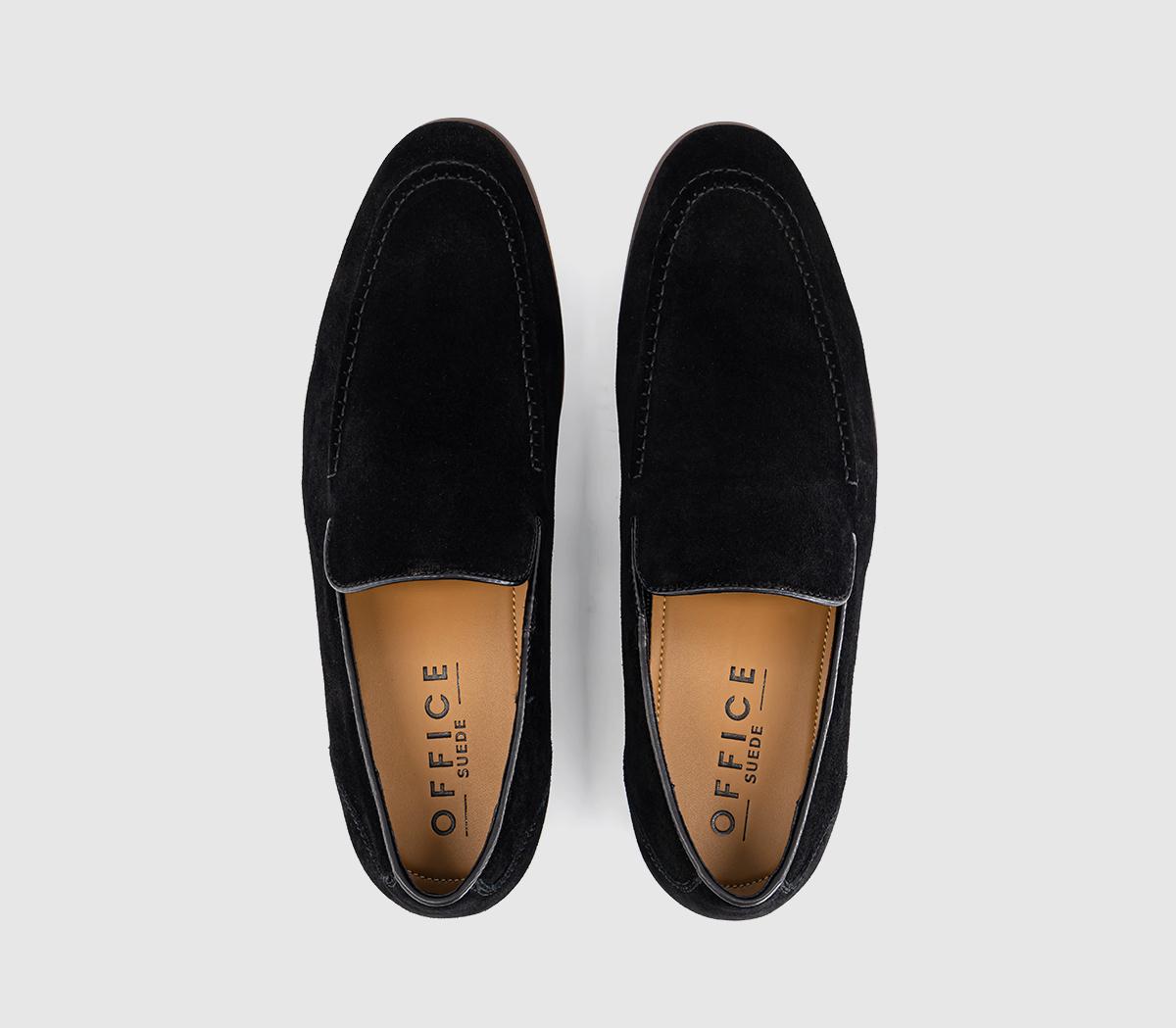 OFFICEChanning Suede LoafersBlack Suede