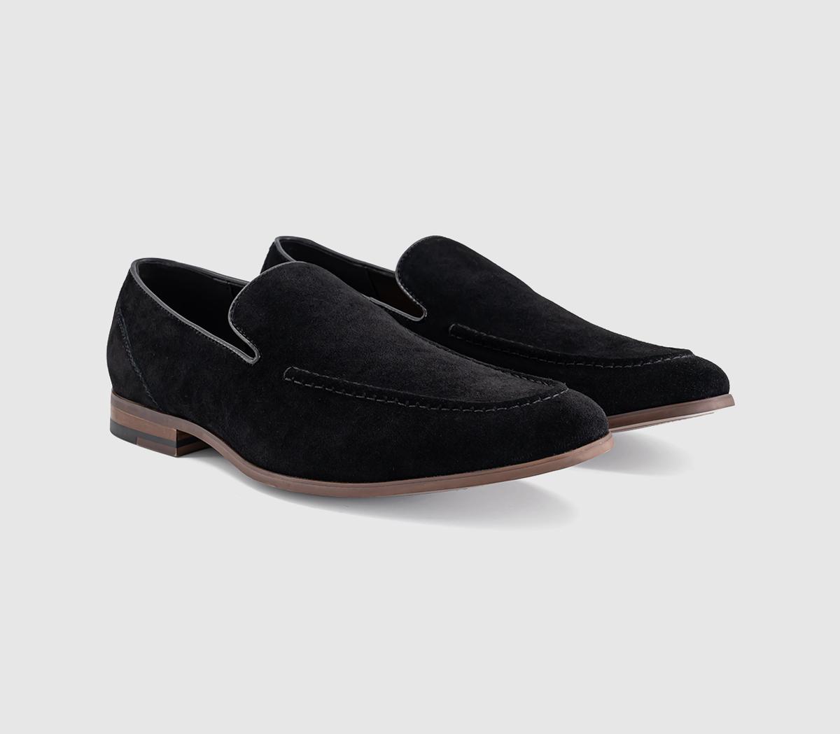 OFFICEChanning Suede LoafersBlack Suede