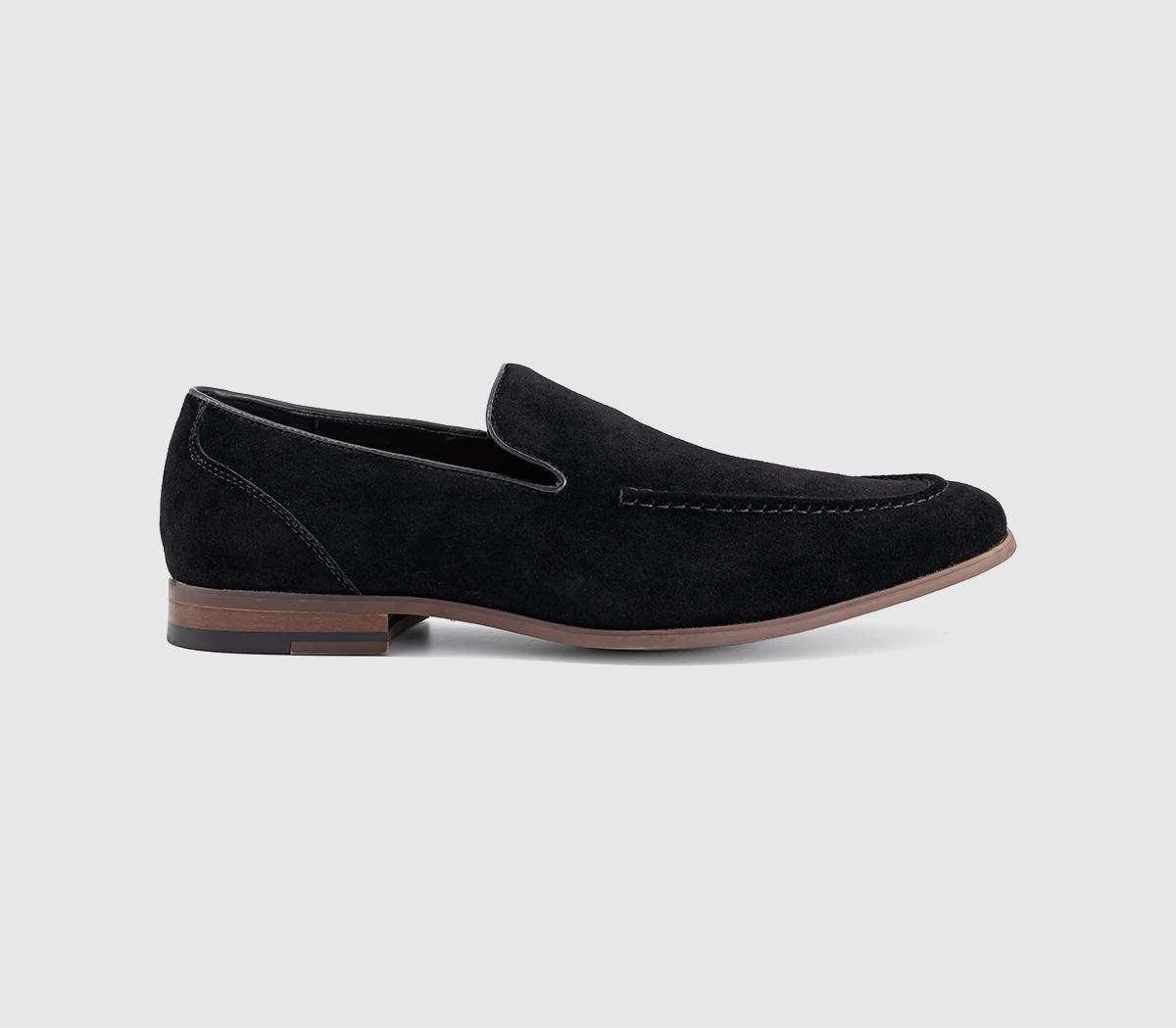 OFFICEChanning Suede LoafersBlack Suede