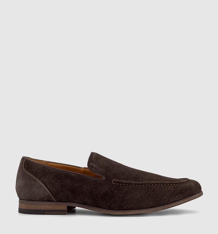 OFFICE Channing Suede Loafers Brown