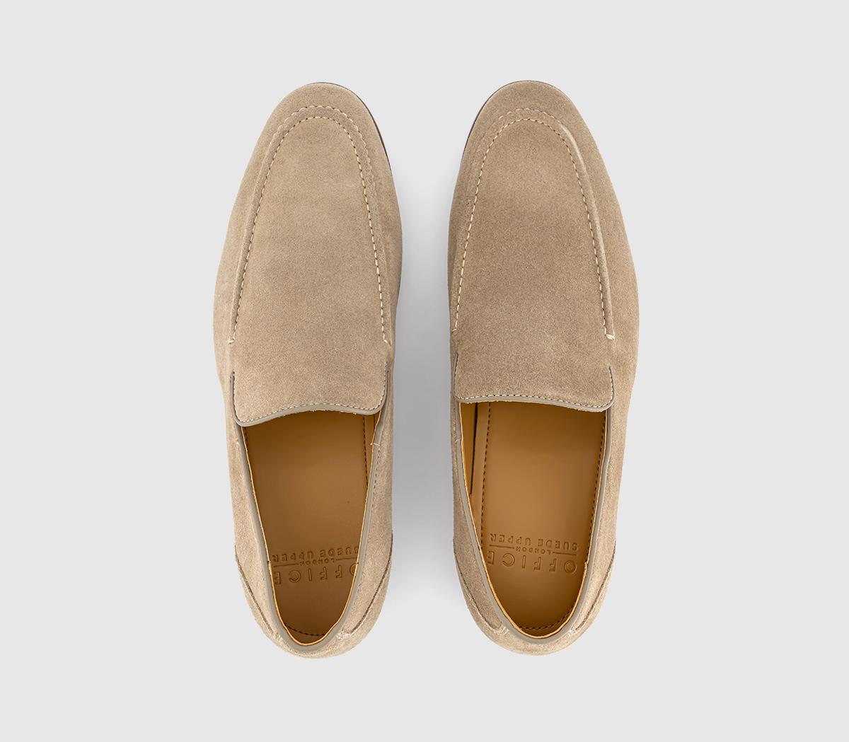 OFFICE Channing Suede Loafers OFFICE Channing Suede Loafers Stone
