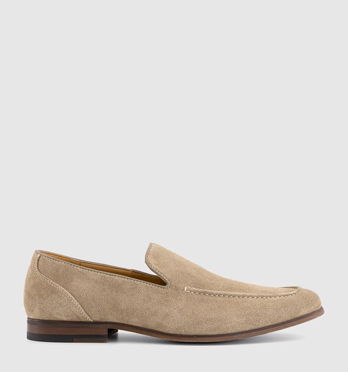 OFFICE Channing Suede Loafers Stone