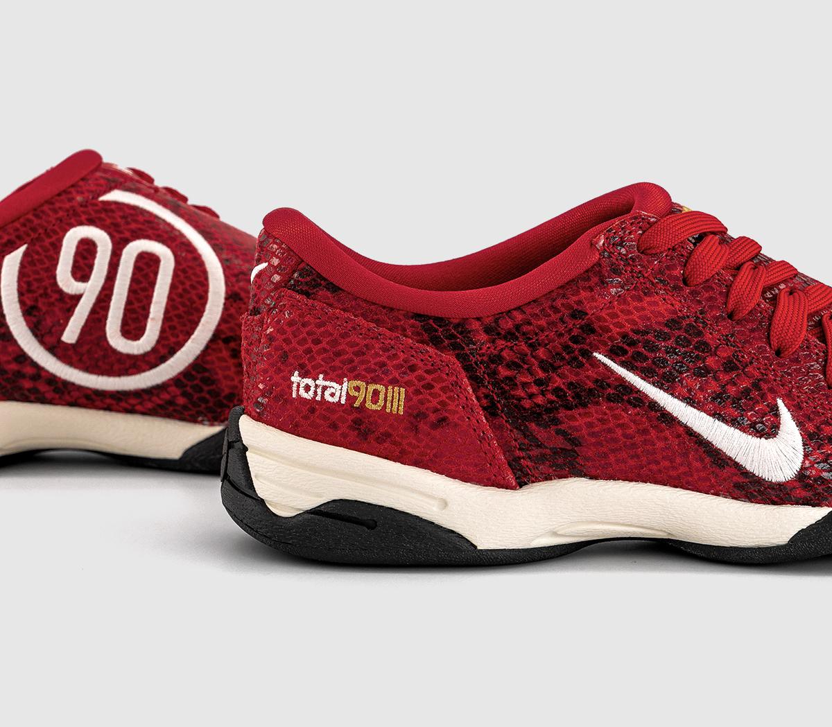 NikeW T90 Trainers NikeW T90 TrainersFire Red Pale Ivory Black Elemental Gold