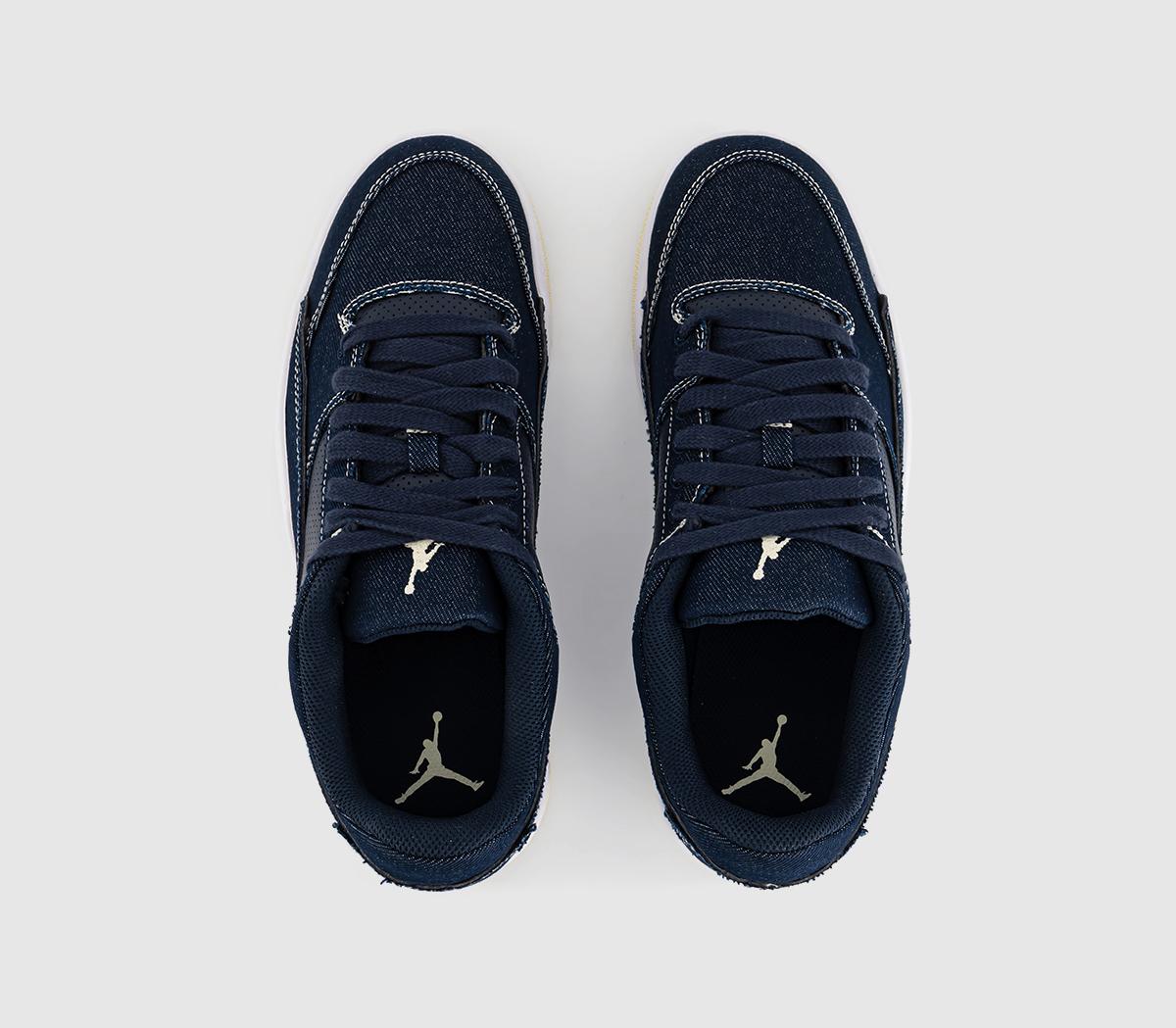 JordanFlight Court TrainersObsidian Alabaster White