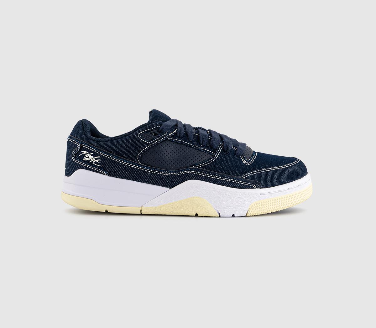 JordanFlight Court TrainersObsidian Alabaster White