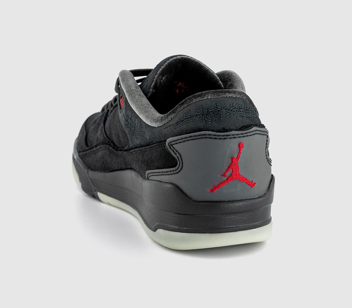JordanFlight Court SP TrainersBlack Varsity Red Off Noir Muslin