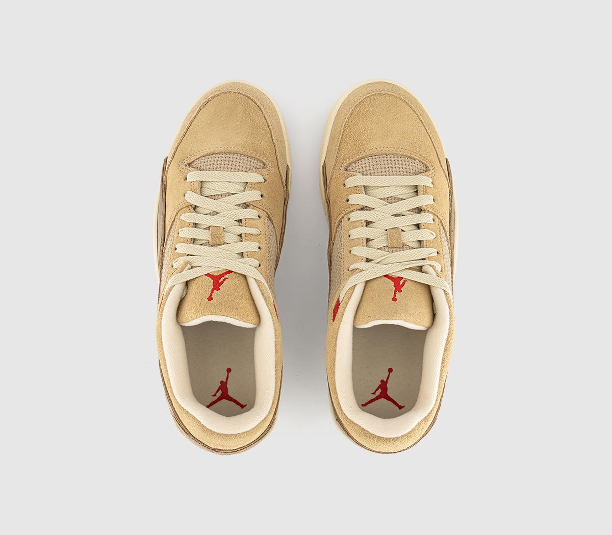 JordanFlight Court TrainersMushroom Fire Red Desert Camo Fossil