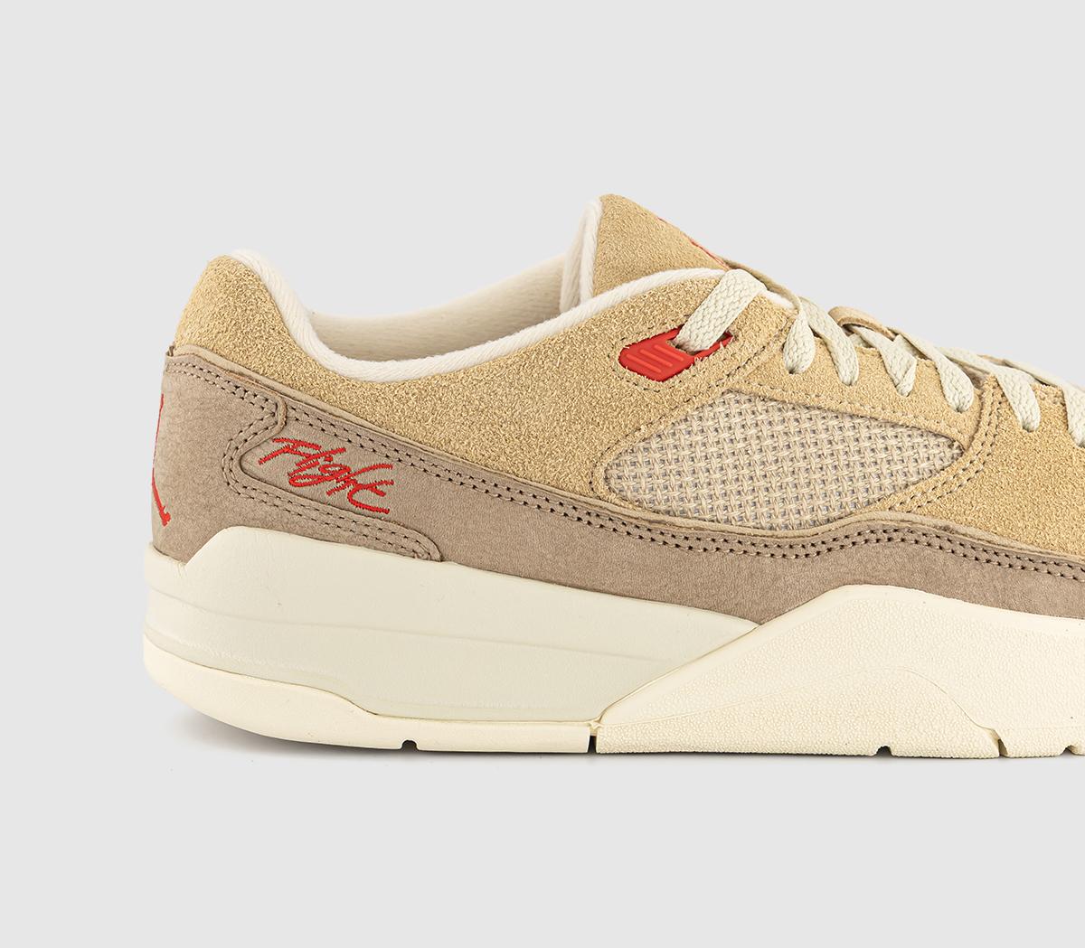 JordanFlight Court TrainersMushroom Fire Red Desert Camo Fossil