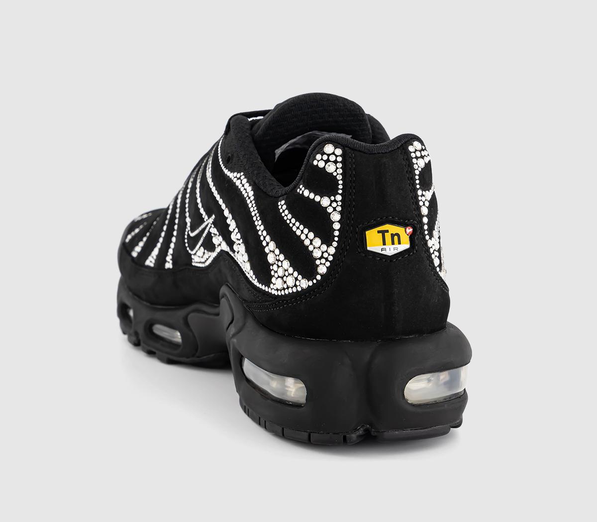 NikeAir Max Plus Swarovski TrainersBlack White Black