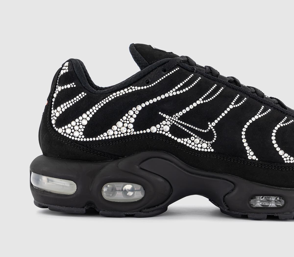 NikeAir Max Plus Swarovski TrainersBlack White Black
