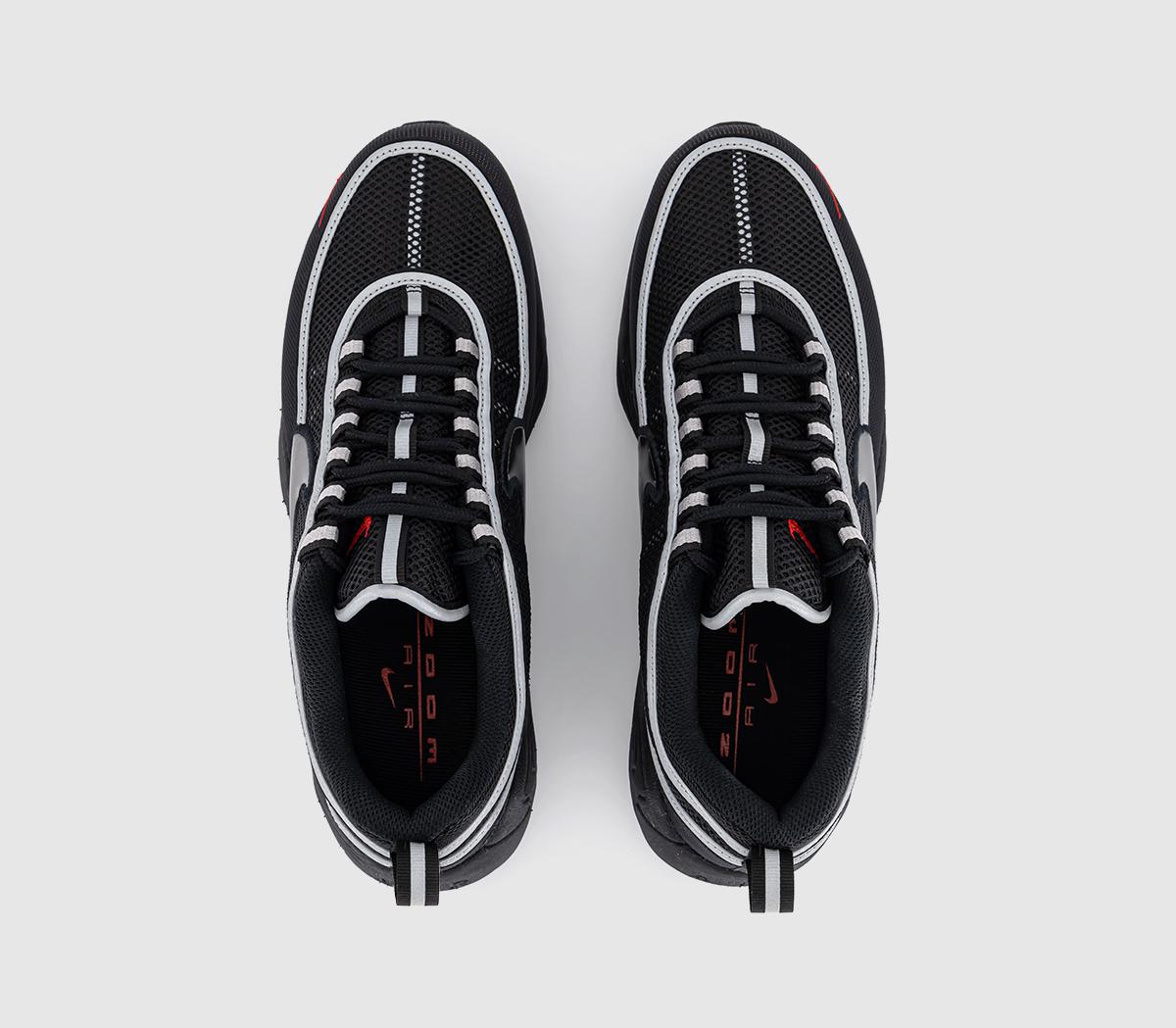 NikeAir Zoom Spiridon SPBlack Black Metallic Silver Sport Red