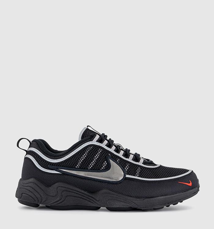 Nike Air Zoom Spiridon SP Trainers Metallic Silver Sport Red Black