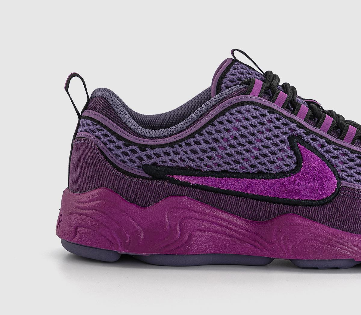 NikeAir Zoom Spiridon TrainersHot Fuchsia Viotech Black Canyon Purple