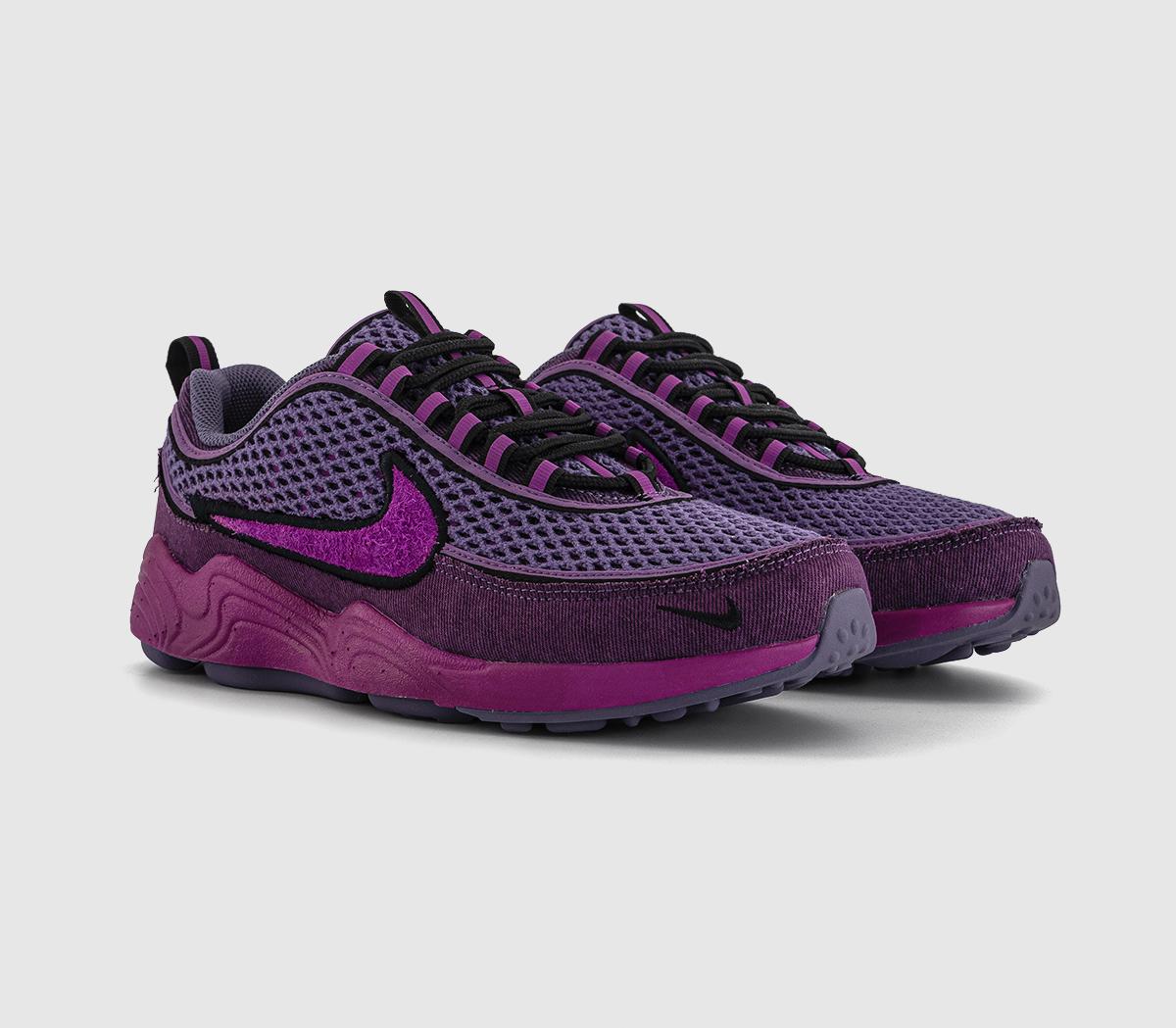 NikeAir Zoom Spiridon TrainersHot Fuchsia Viotech Black Canyon Purple
