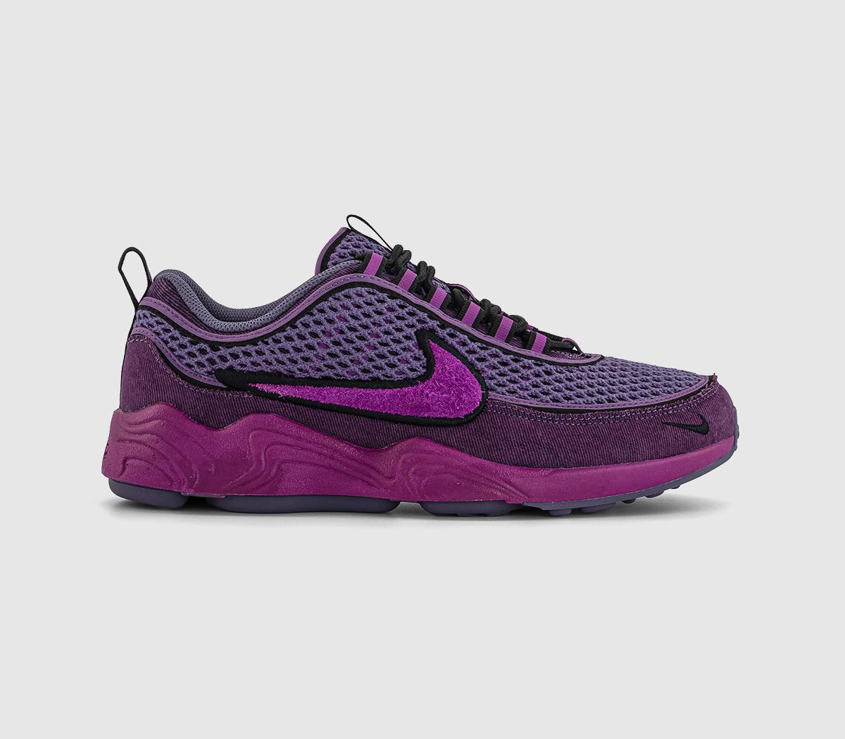 NikeAir Zoom Spiridon TrainersHot Fuchsia Viotech Black Canyon Purple