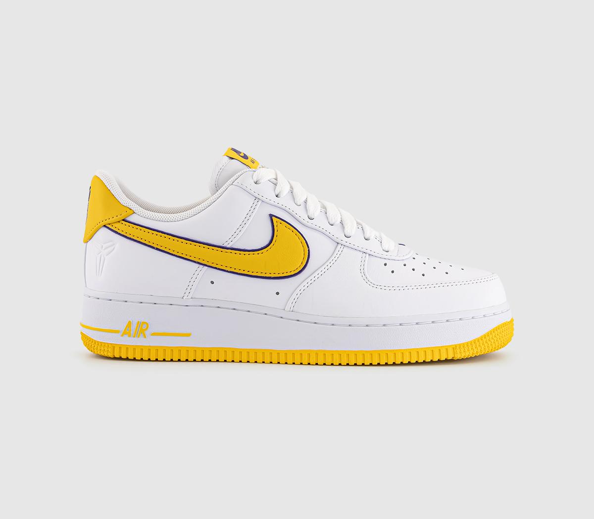 NikeAir Force 1 Low Retro QS Kobe TrainersWhite Varsity Maize Varsity Purple