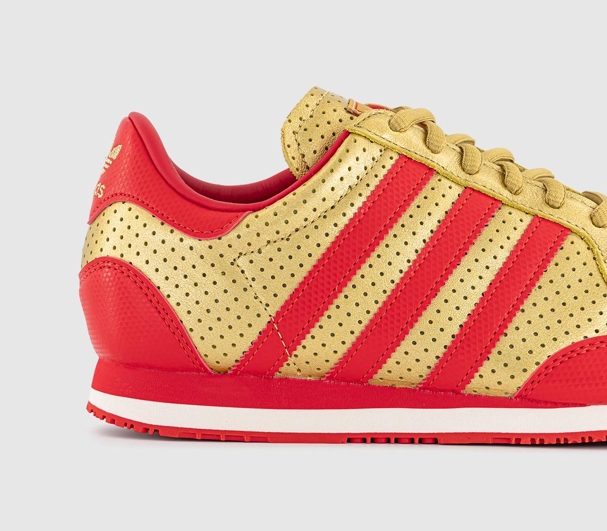 adidasGalaxy OGGold Metallic Red Off White