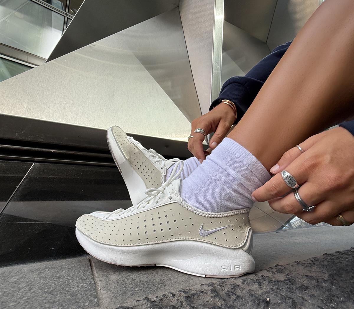 NIKE AIR SUPERFLY LLIC SILVER/ 240新品 Nike Air Superfly Trainers Coconut Milk Metallic Silver Sail