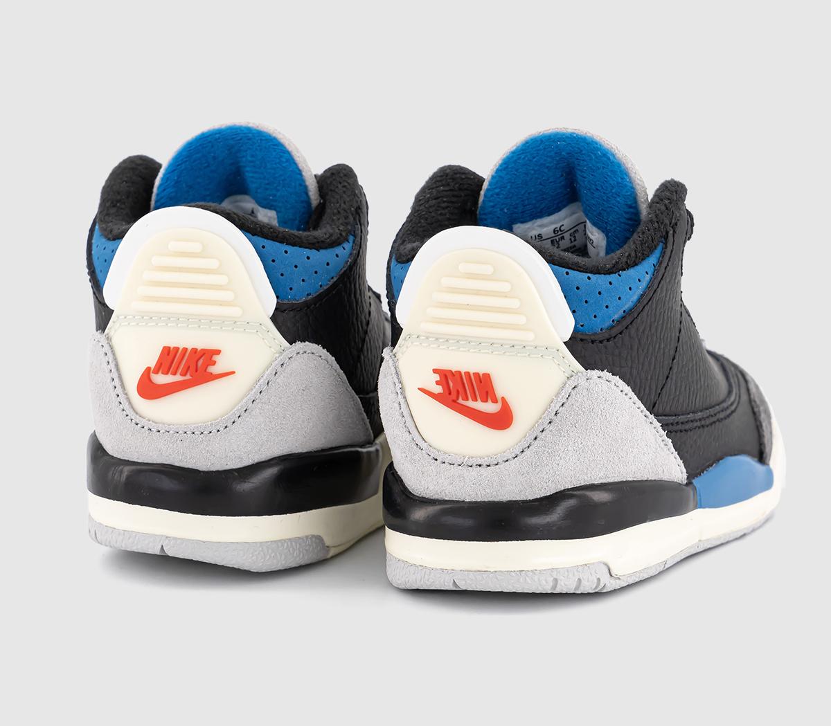 JordanJordan 3 Retro OG Toddler TrainersBlack Chile Red Neutral Grey