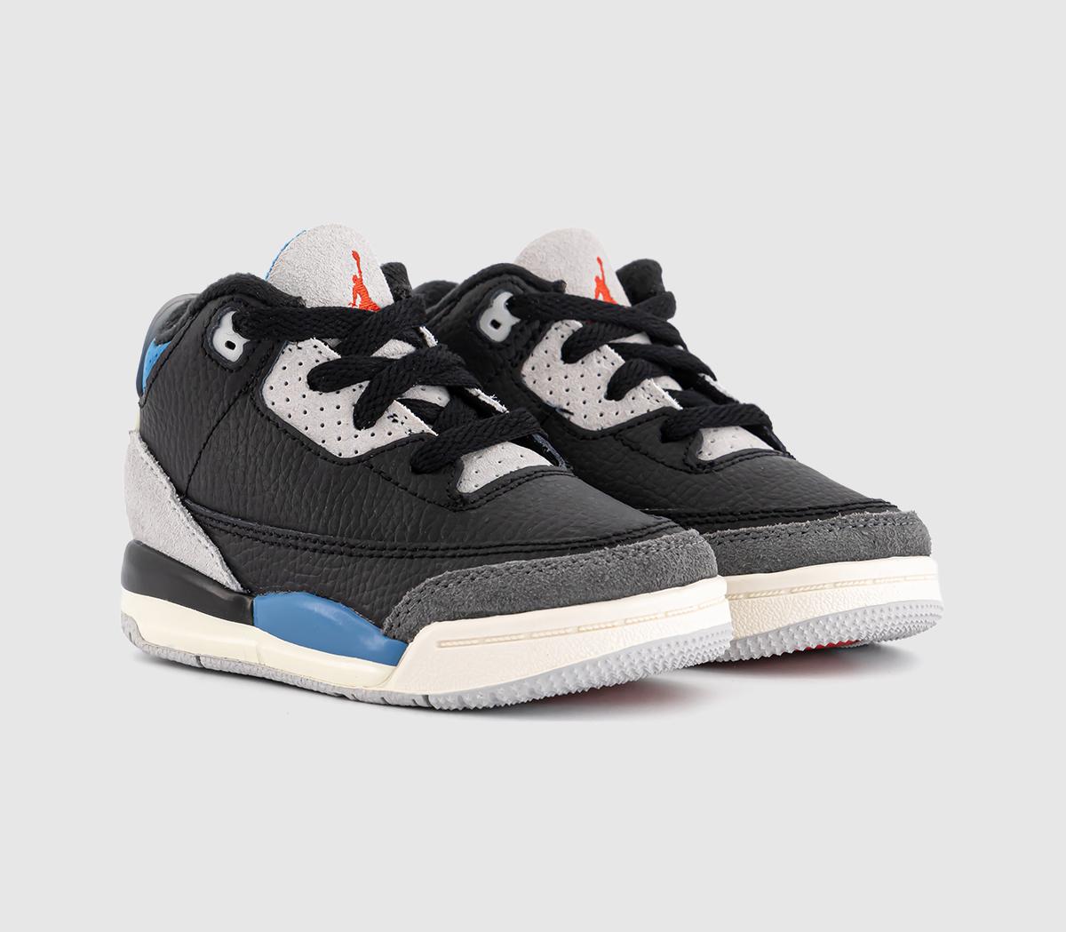 JordanJordan 3 Retro OG Toddler TrainersBlack Chile Red Neutral Grey
