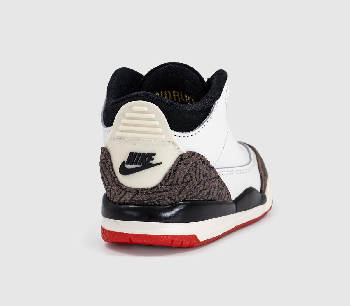 JordanJordan 3 Retro OG ToddlersSail Black University Red Pale Ivory