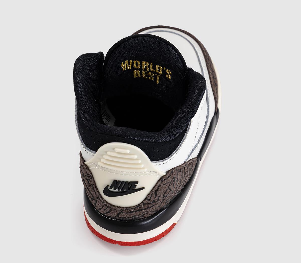 JordanJordan 3 Retro OG ToddlersSail Black University Red Pale Ivory
