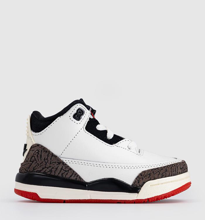 Jordan Jordan 3 Retro OG Toddlers Sail Black University Red Pale Ivory