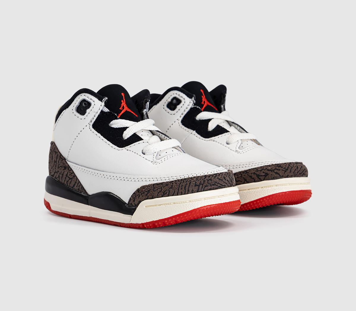 JordanJordan 3 Retro OG ToddlersSail Black University Red Pale Ivory