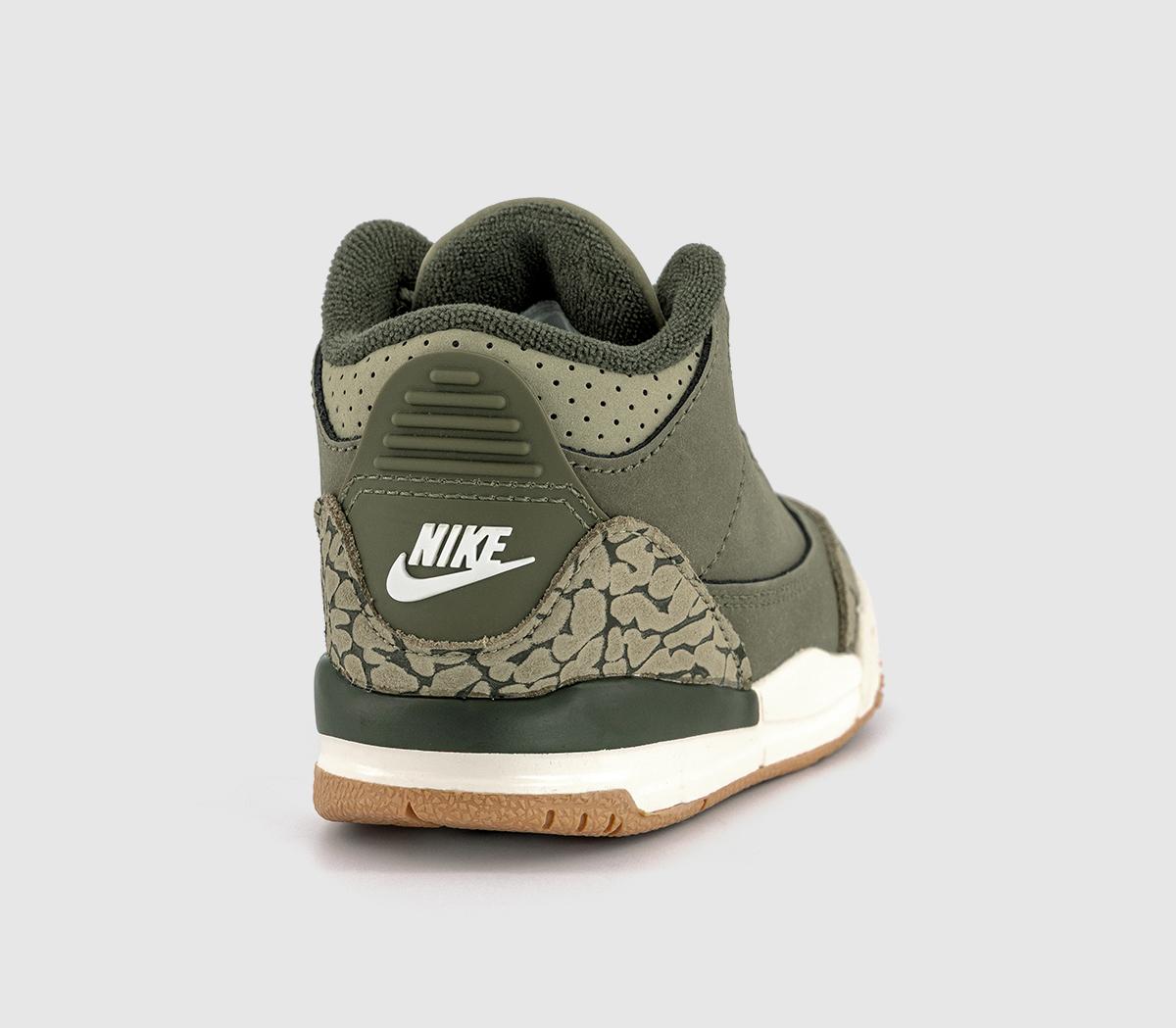 JordanJordan 3 Retro OG Toddler TrainersMedium Olive Sequoianeutral Olive Sail