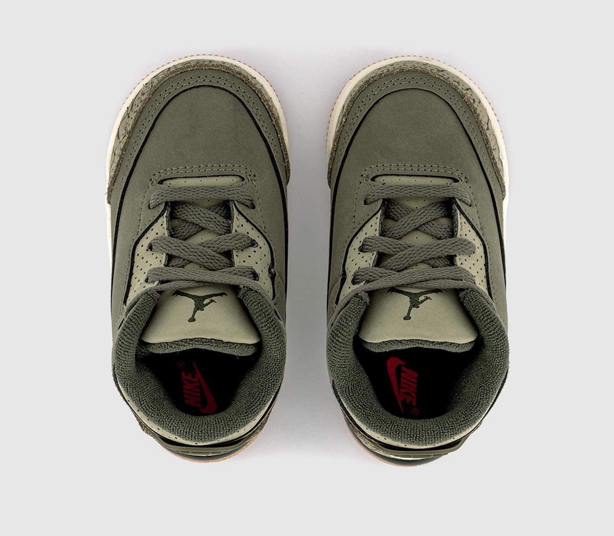 JordanJordan 3 Retro OG Toddler TrainersMedium Olive Sequoianeutral Olive Sail