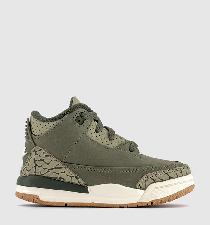 Jordan Jordan 3 Retro OG Toddler Trainers Medium Olive Sequoianeutral Olive Sail