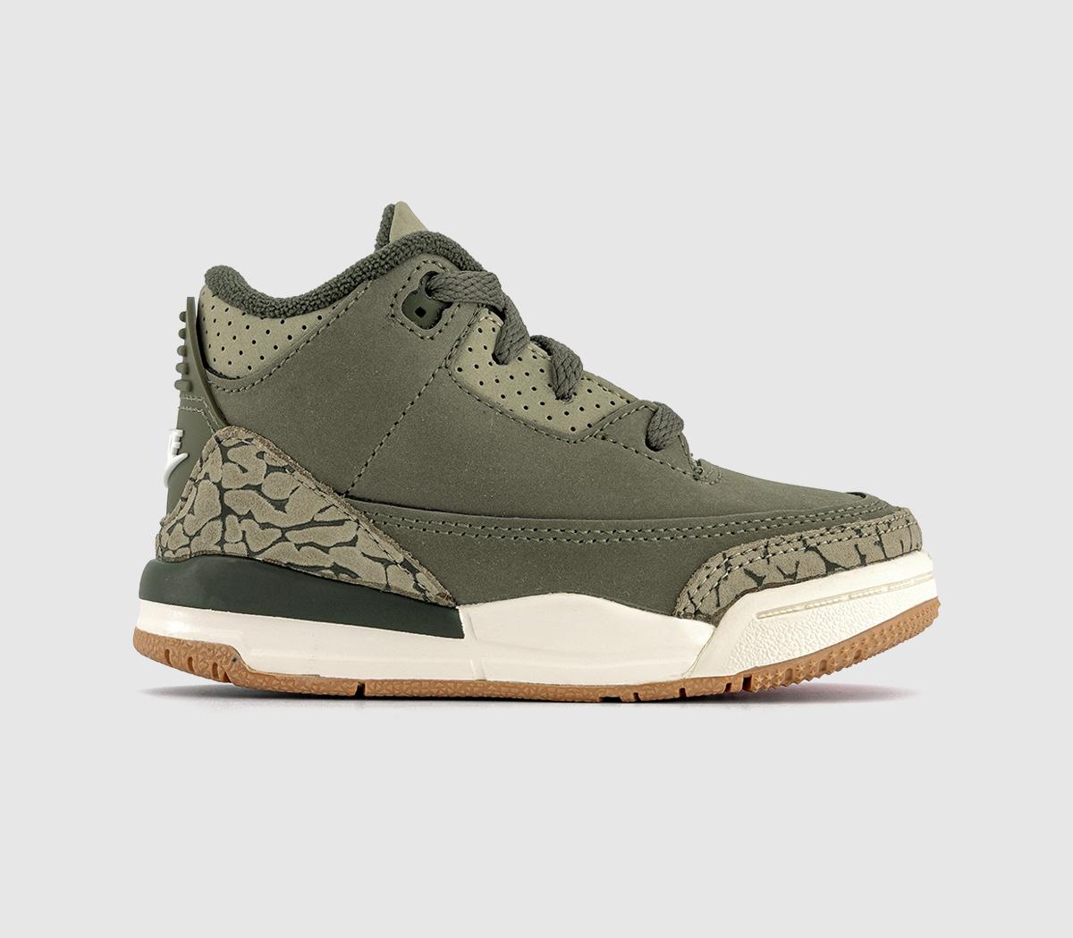 JordanJordan 3 Retro OG Toddler TrainersMedium Olive Sequoianeutral Olive Sail