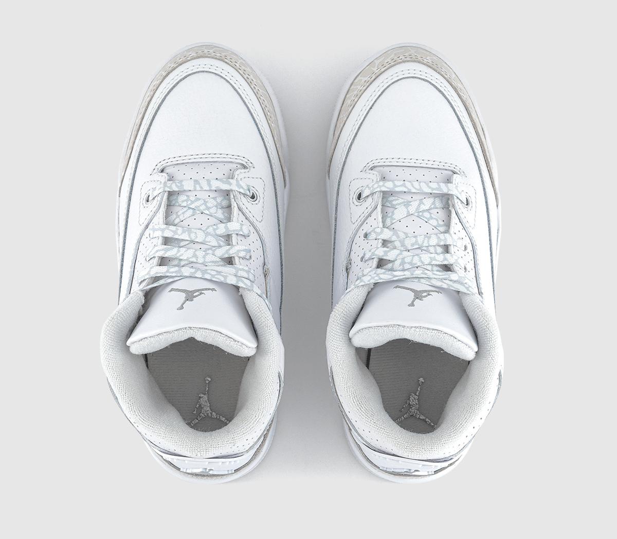 JordanJordan 3 Retro OG Kids TrainersWhite Metallic Silver White