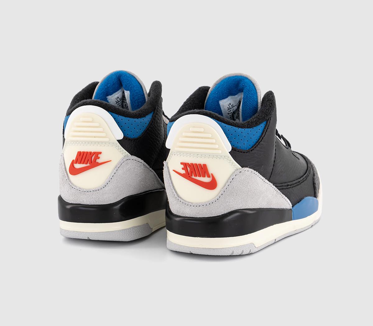 JordanJordan 3 Retro OG Kids TrainersBlack Chile Red Neutral Grey