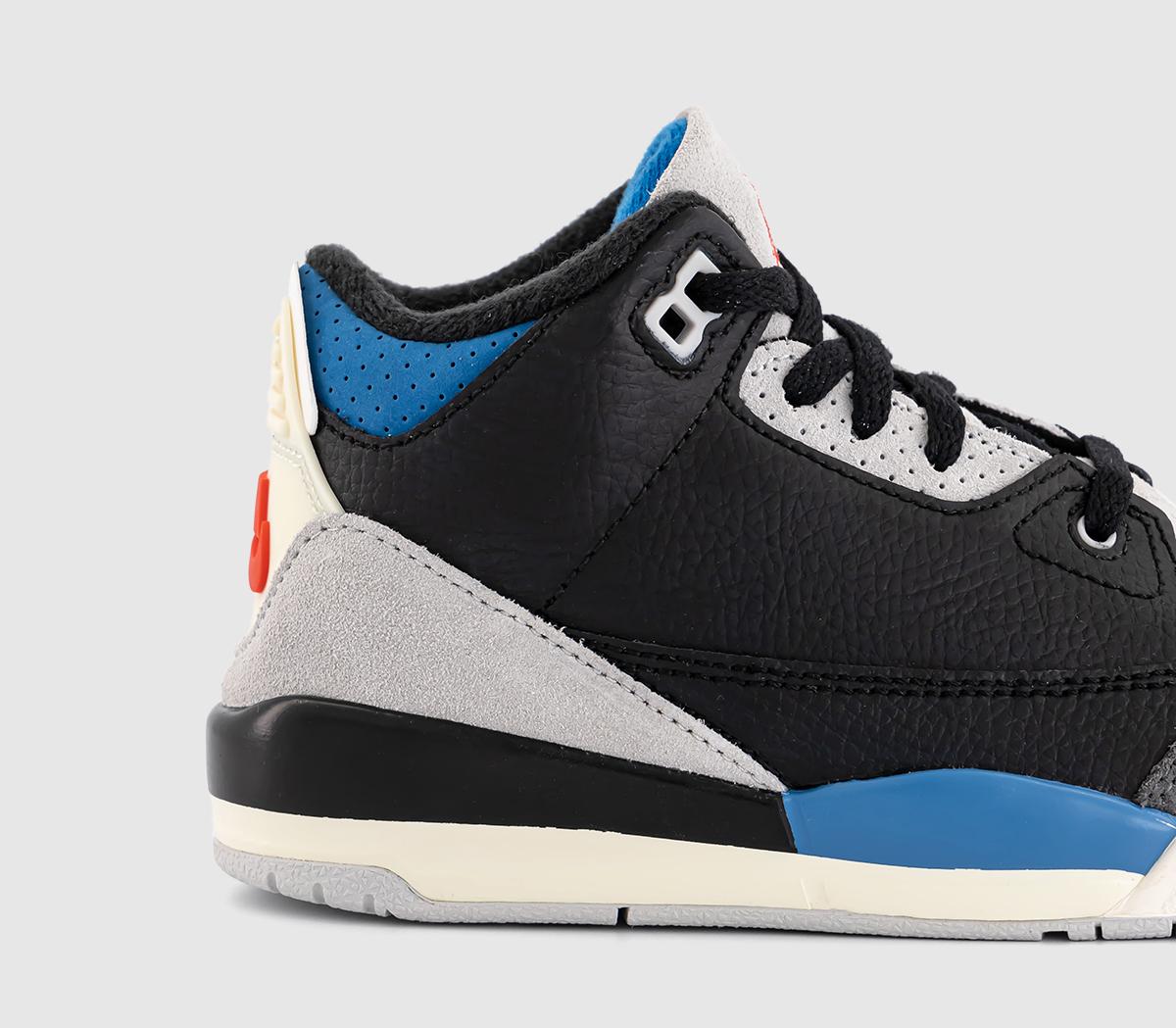 JordanJordan 3 Retro OG Kids TrainersBlack Chile Red Neutral Grey