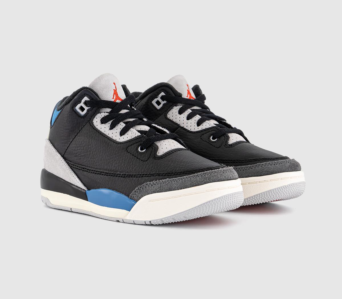 JordanJordan 3 Retro OG Kids TrainersBlack Chile Red Neutral Grey