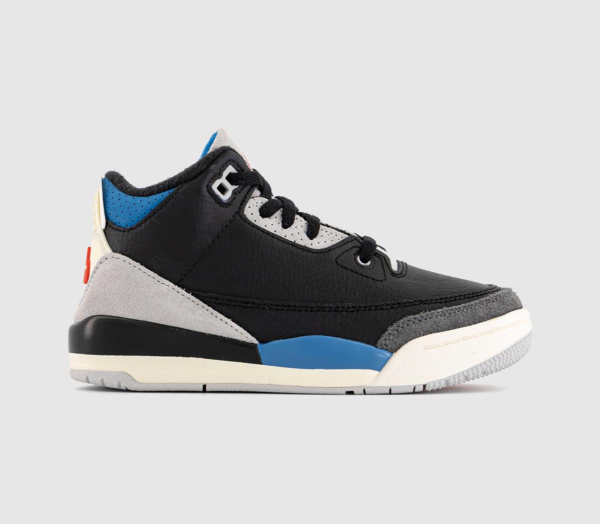 JordanJordan 3 Retro OG Kids TrainersBlack Chile Red Neutral Grey