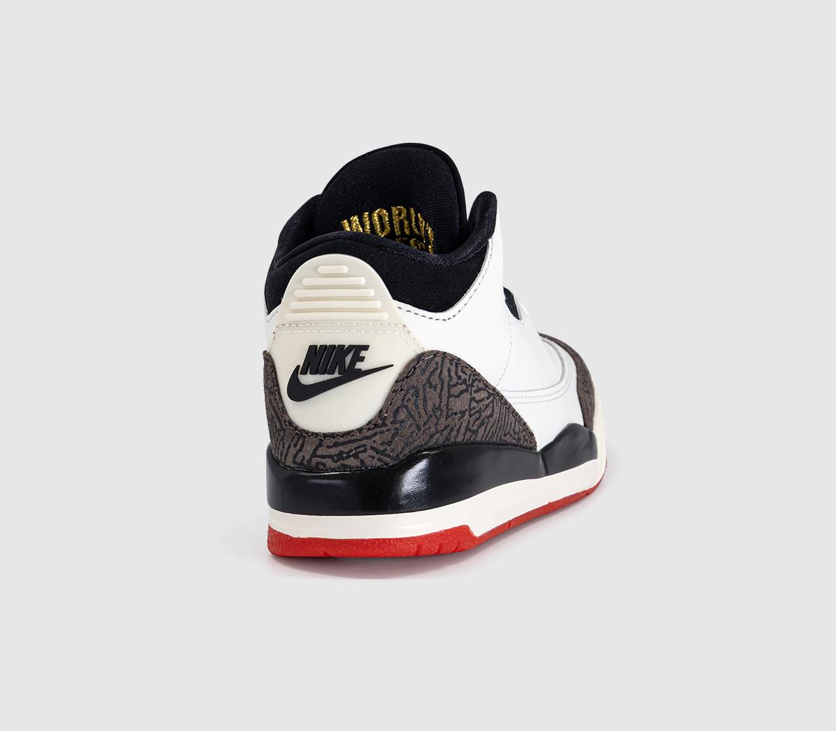 JordanJordan 3 Retro OG Pre SchoolSail Black University Red Pale Ivory