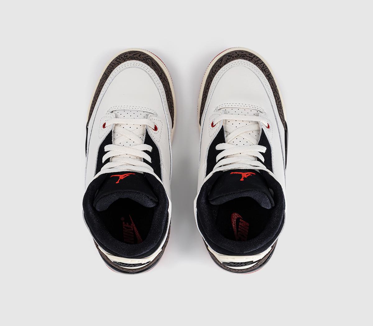 JordanJordan 3 Retro OG Pre SchoolSail Black University Red Pale Ivory
