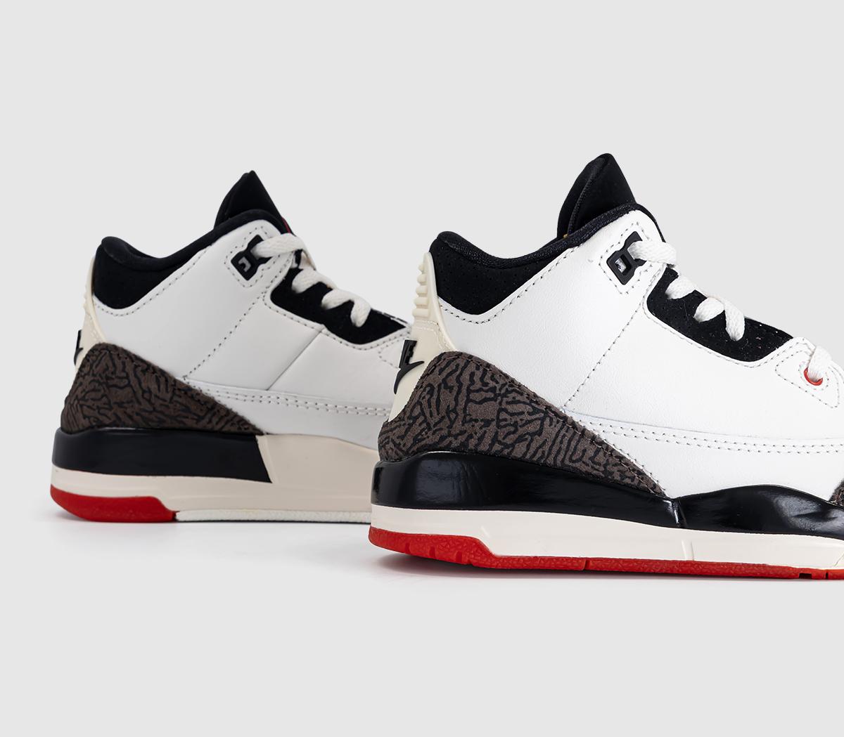 JordanJordan 3 Retro OG Pre SchoolSail Black University Red Pale Ivory