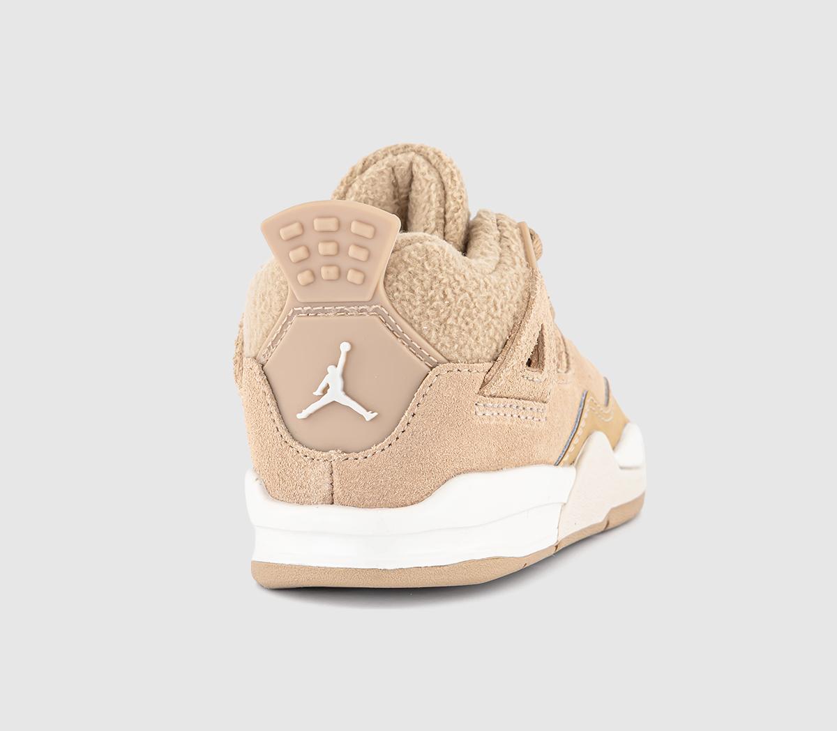 JordanAir Jordan 4 Retro OG Toddler TrainersHemp Lt Orewood Brn