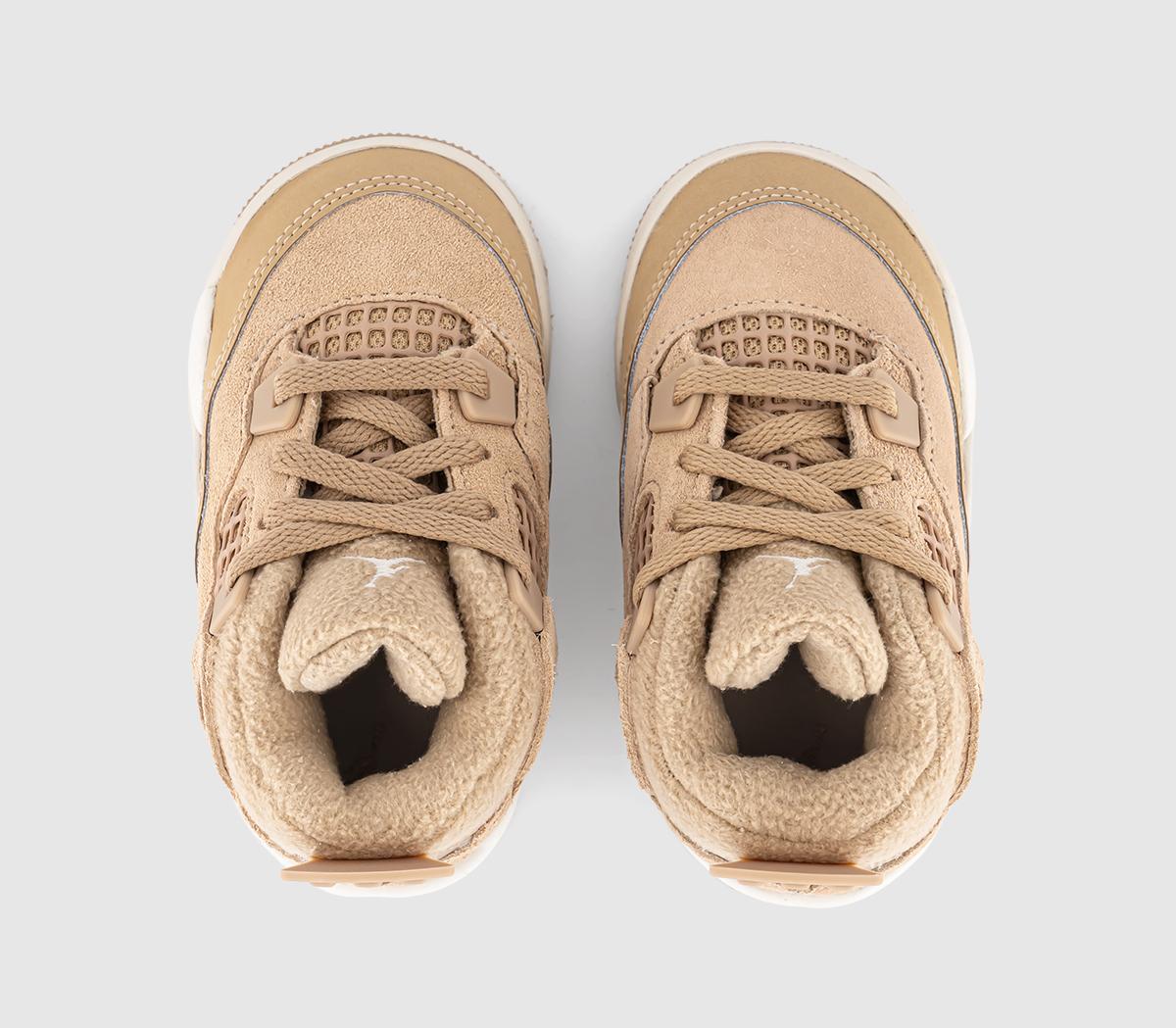 JordanAir Jordan 4 Retro OG Toddler TrainersHemp Lt Orewood Brn