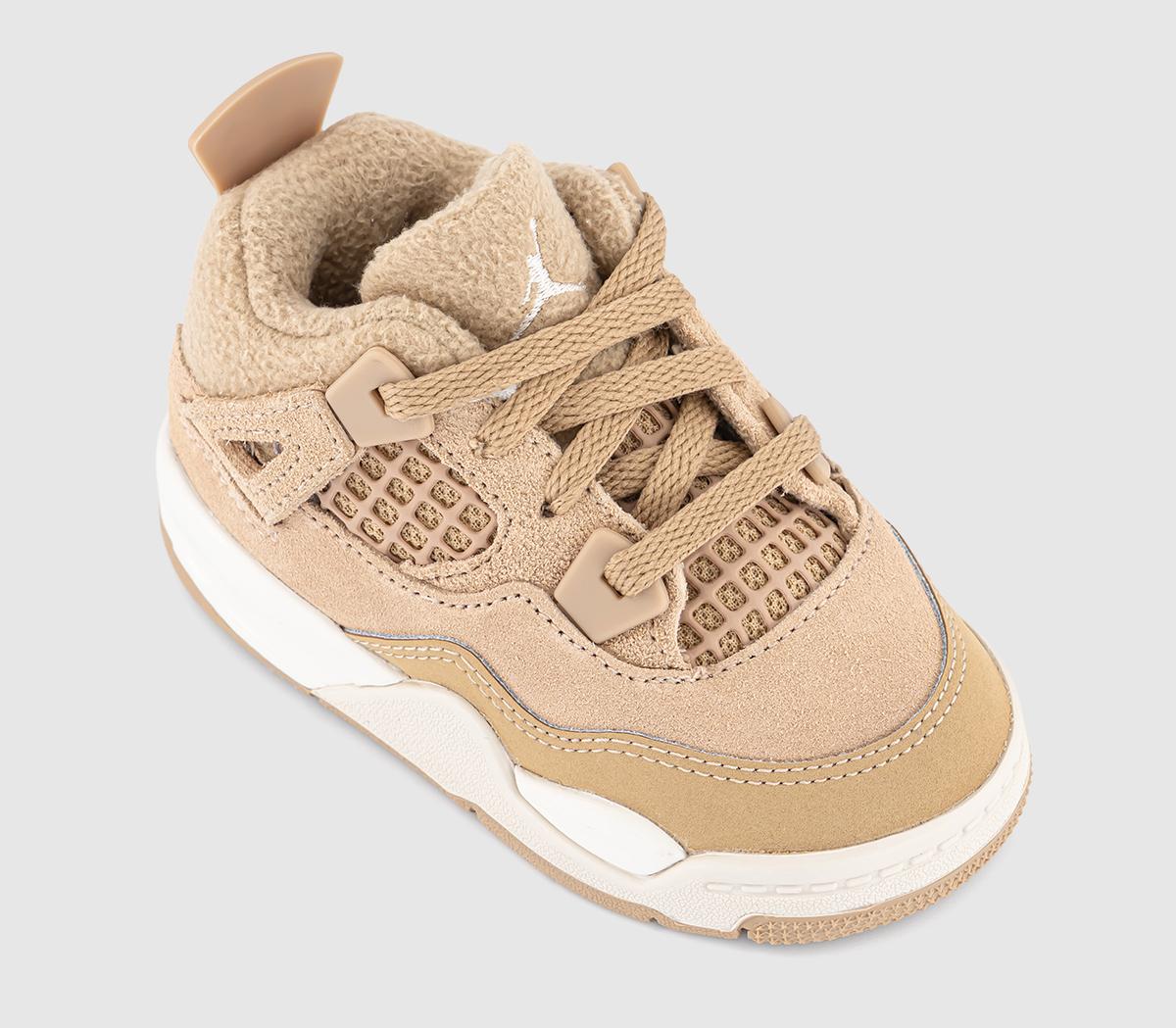 JordanAir Jordan 4 Retro OG Toddler TrainersHemp Lt Orewood Brn