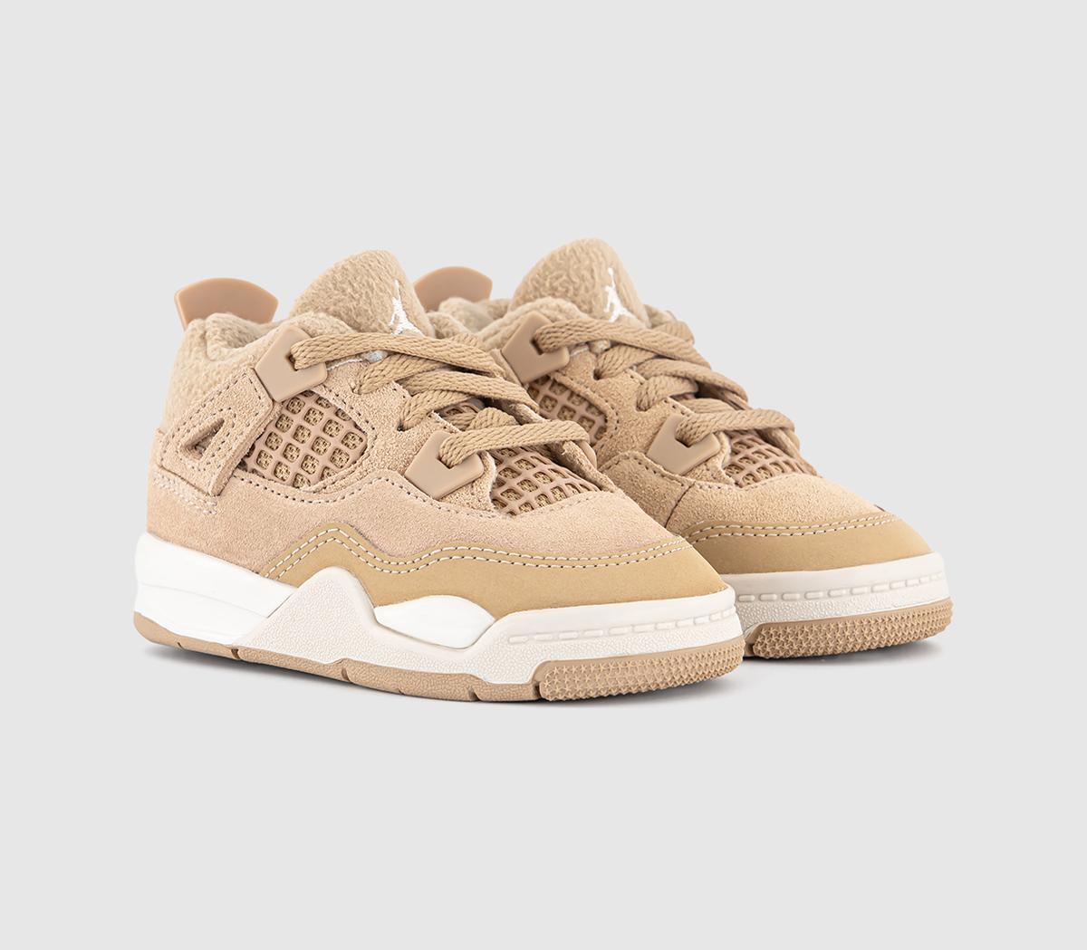 JordanAir Jordan 4 Retro OG Toddler TrainersHemp Lt Orewood Brn