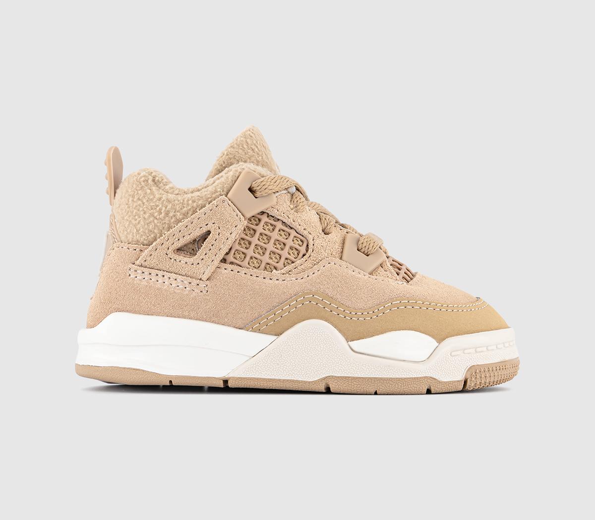 JordanAir Jordan 4 Retro OG Toddler TrainersHemp Lt Orewood Brn