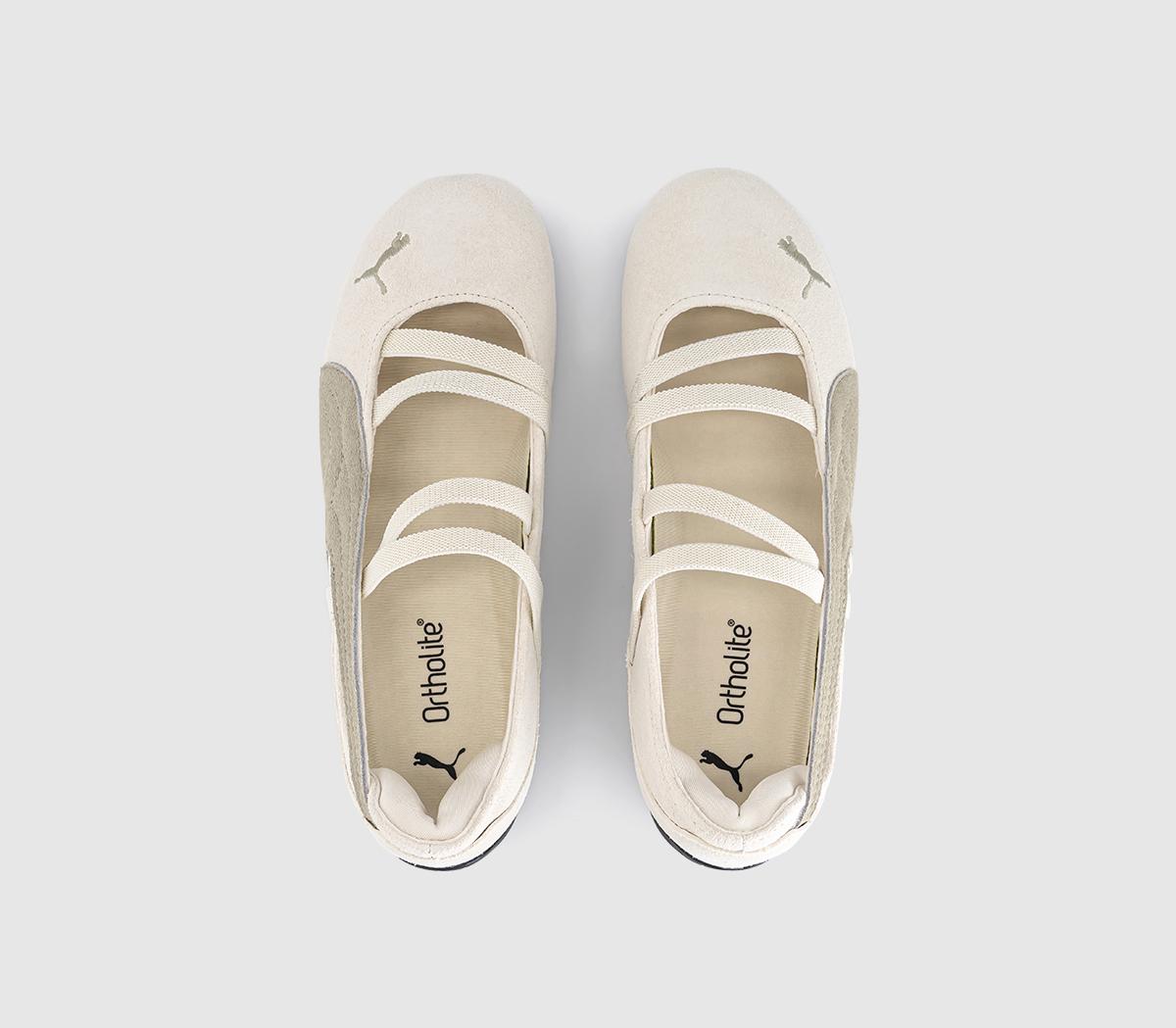 PUMASpeedcat Ballet PumpsAlpine Snow Puma Black