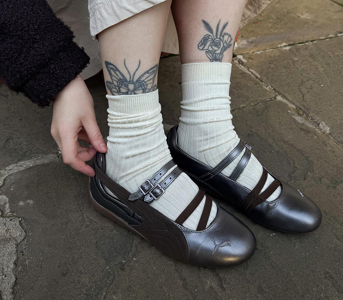 PUMASpeedcat Ballet PumpsChocolate Gum