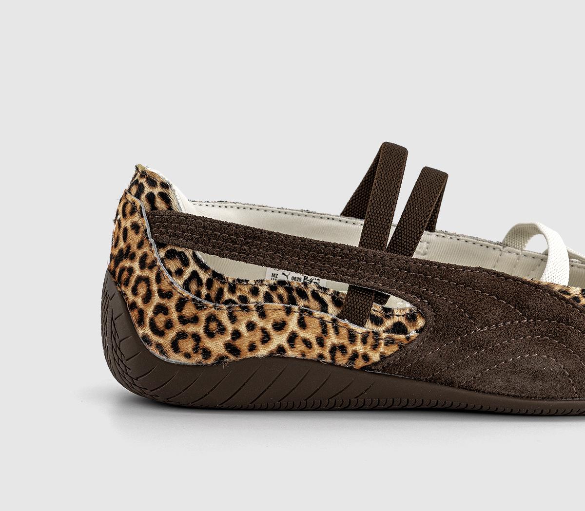 PUMASpeedcat Ballet TrainersLeopard Brown